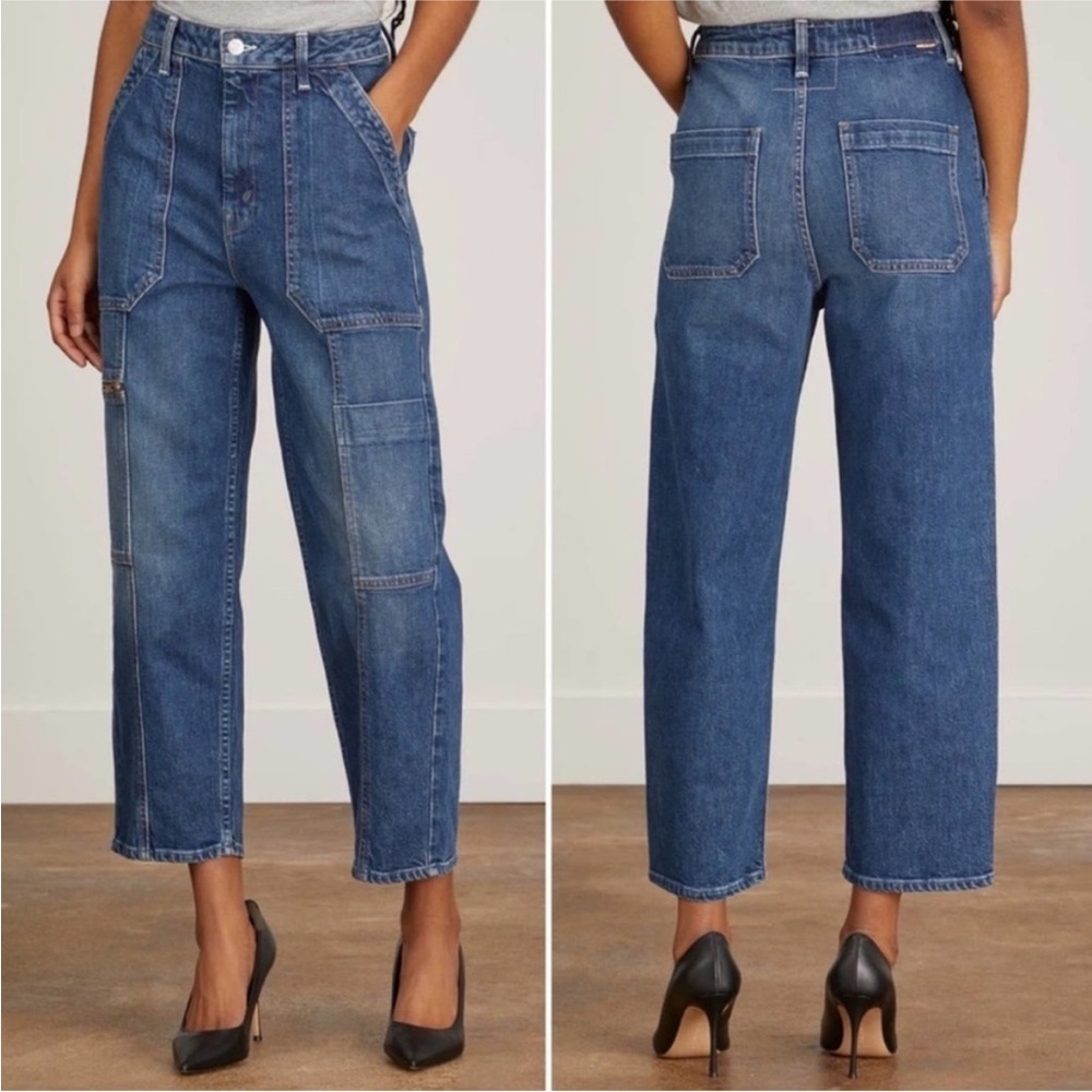 Mother Superior Private Zip Pocket Ankle Mile High Wash Blue Jeans